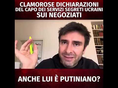 Di Battista – Clamorose dichiarazioni del capo dei servizi segreti ucraini…  (28.01.25)