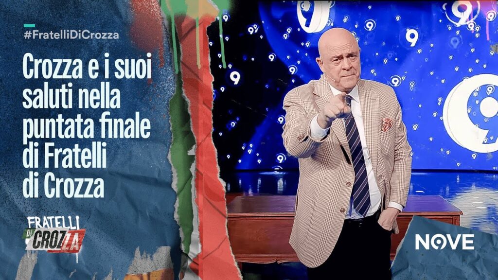 Crozza e i suoi saluti nella puntata finale di Fratelli di Crozza