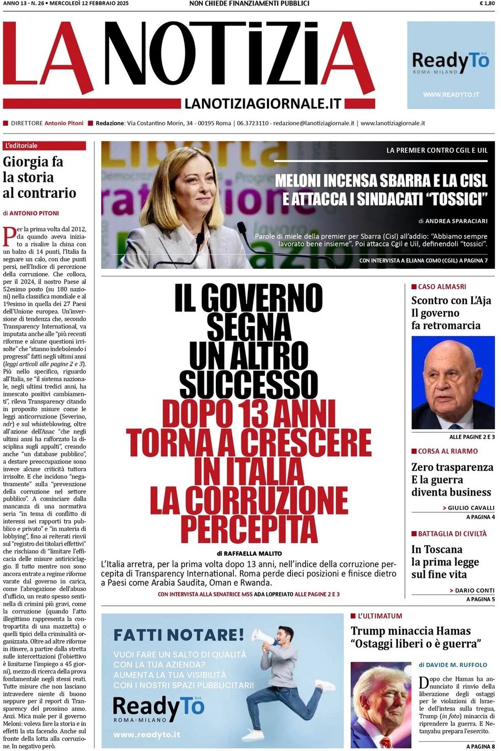 Prima Pagina - La Notizia