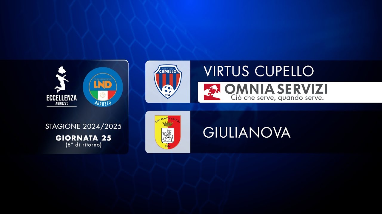 Eccellenza Abruzzo 25° giornata: Virtus Cupello - Giulianova 0 - 4