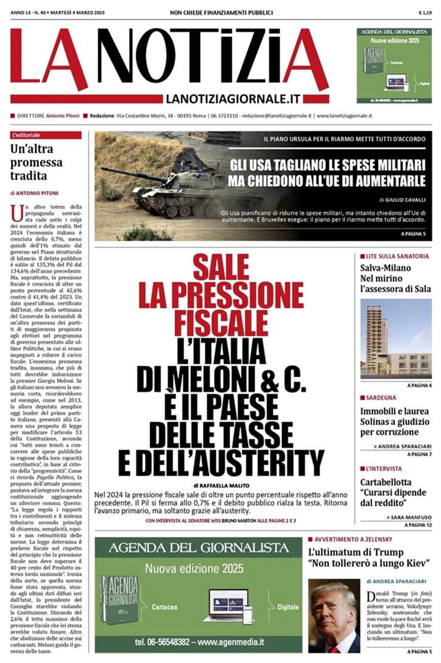 Prima Pagina - La Notizia 04-03-25