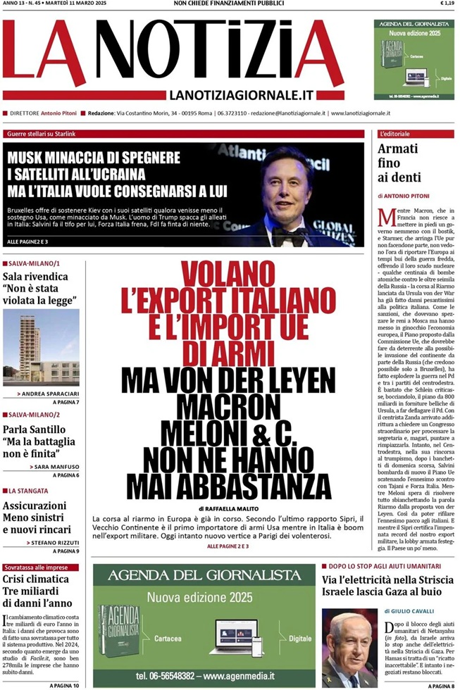 Prima Pagina - La Notizia 11-03-25