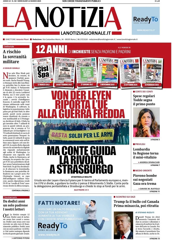 Prima Pagina - La Notizia 12-03-25