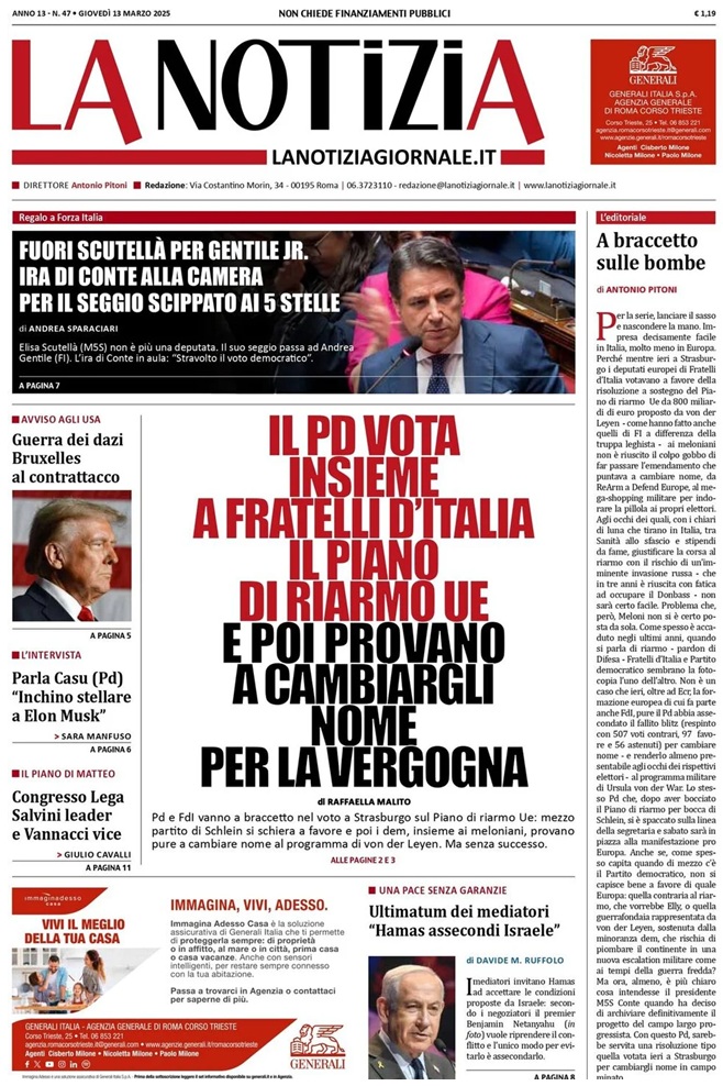 Prima Pagina - La Notizia 13-03-25